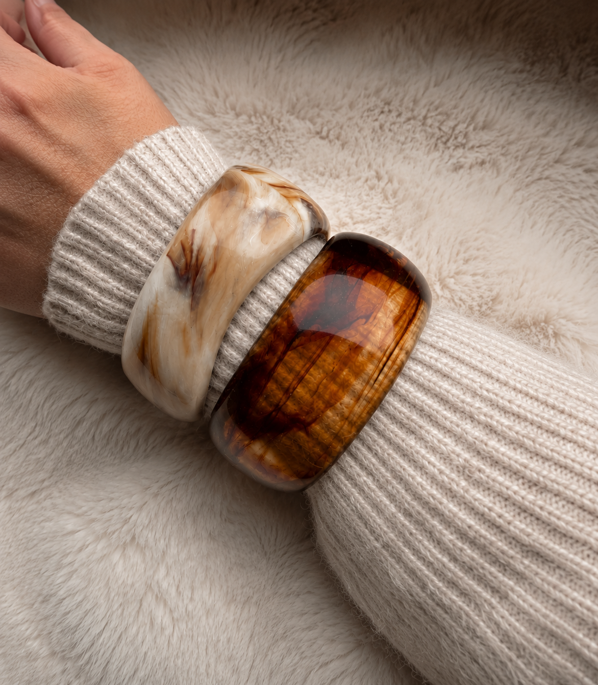 Marble Armreif Set