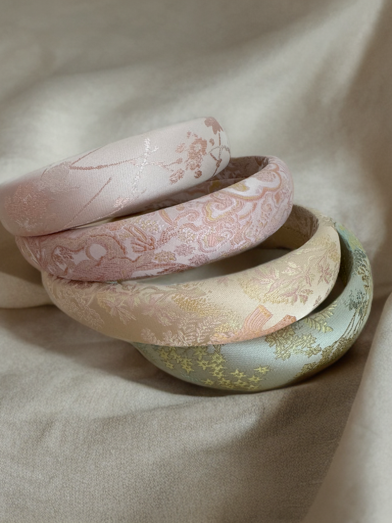 Satin Haarreif Handmade in verschiedenen Farben