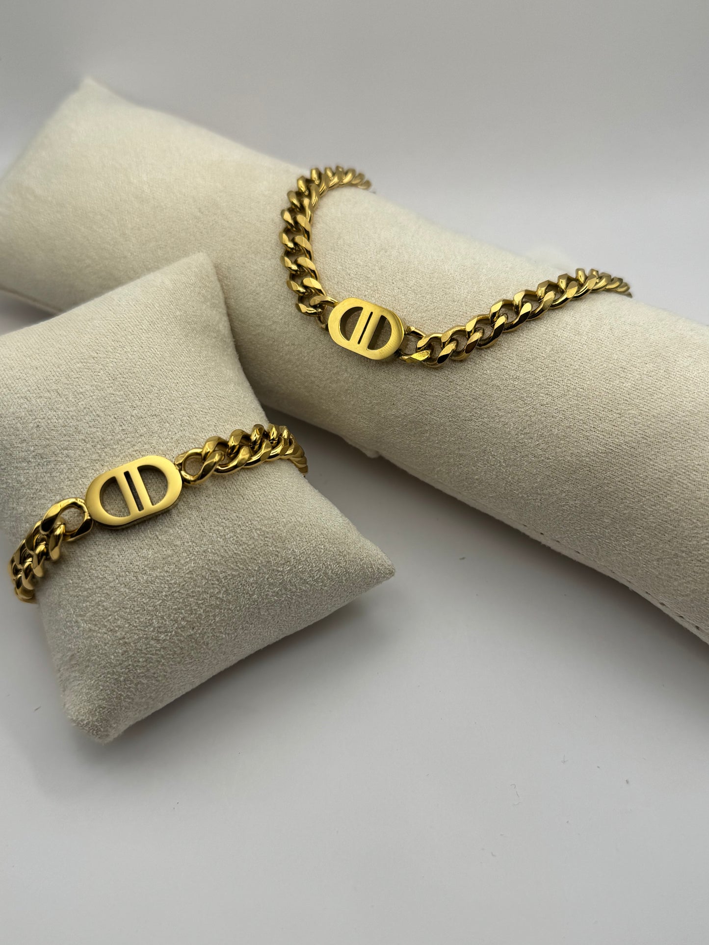 DD Set 18k vergoldeter Titanstahl