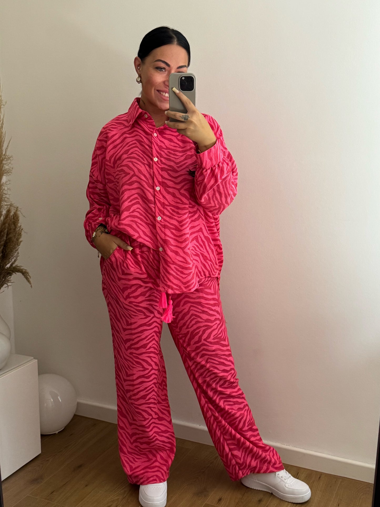 Zweiteiler Pink Zebra