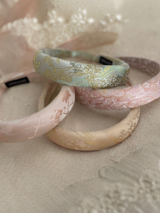 Satin Haarreif Handmade in verschiedenen Farben