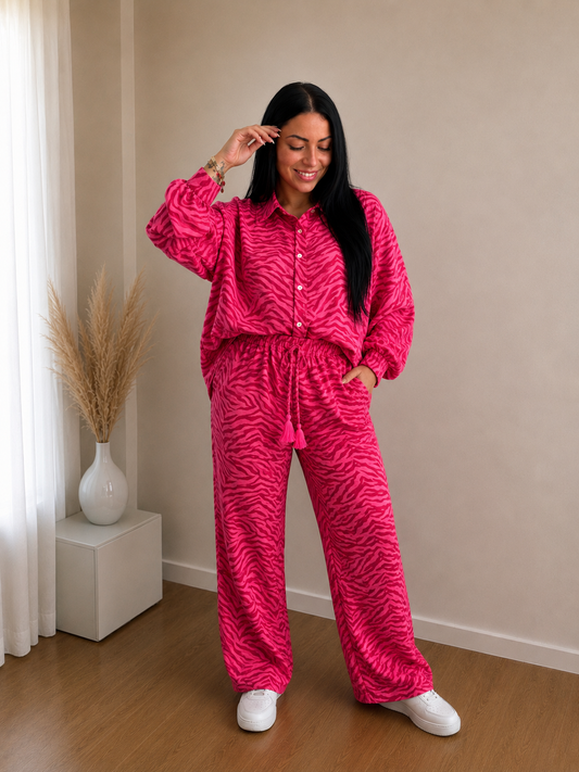 Zweiteiler Pink Zebra