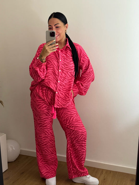 Zweiteiler Pink Zebra