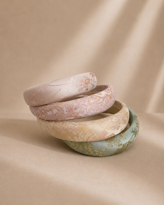 Satin Haarreif Handmade in verschiedenen Farben
