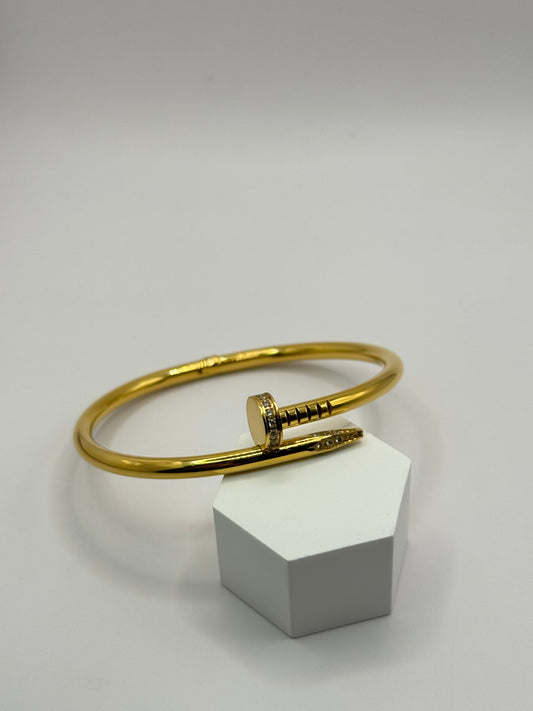 Luxury-Armreif 18k vergoldeter Edelstahl