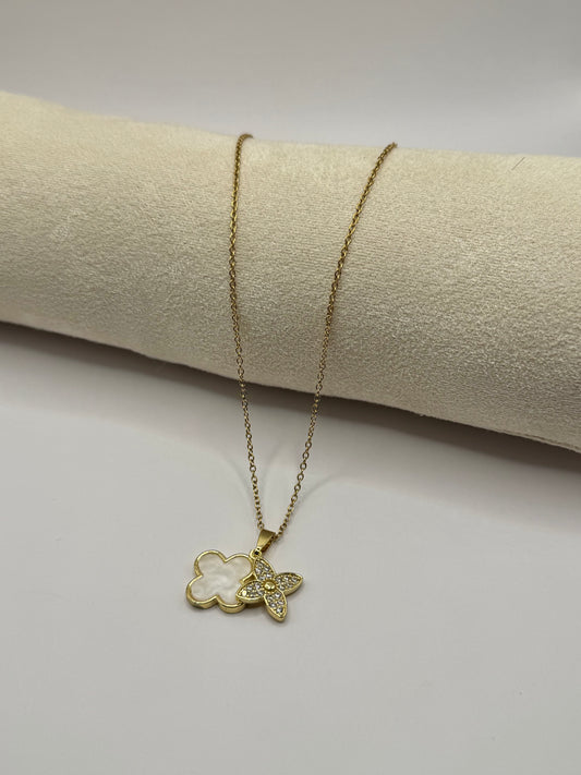 Bloom Kette 18k vergoldeter Titanstahl